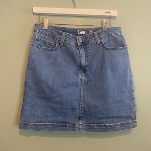 Lee Women's Denim Blue Mini Skirt